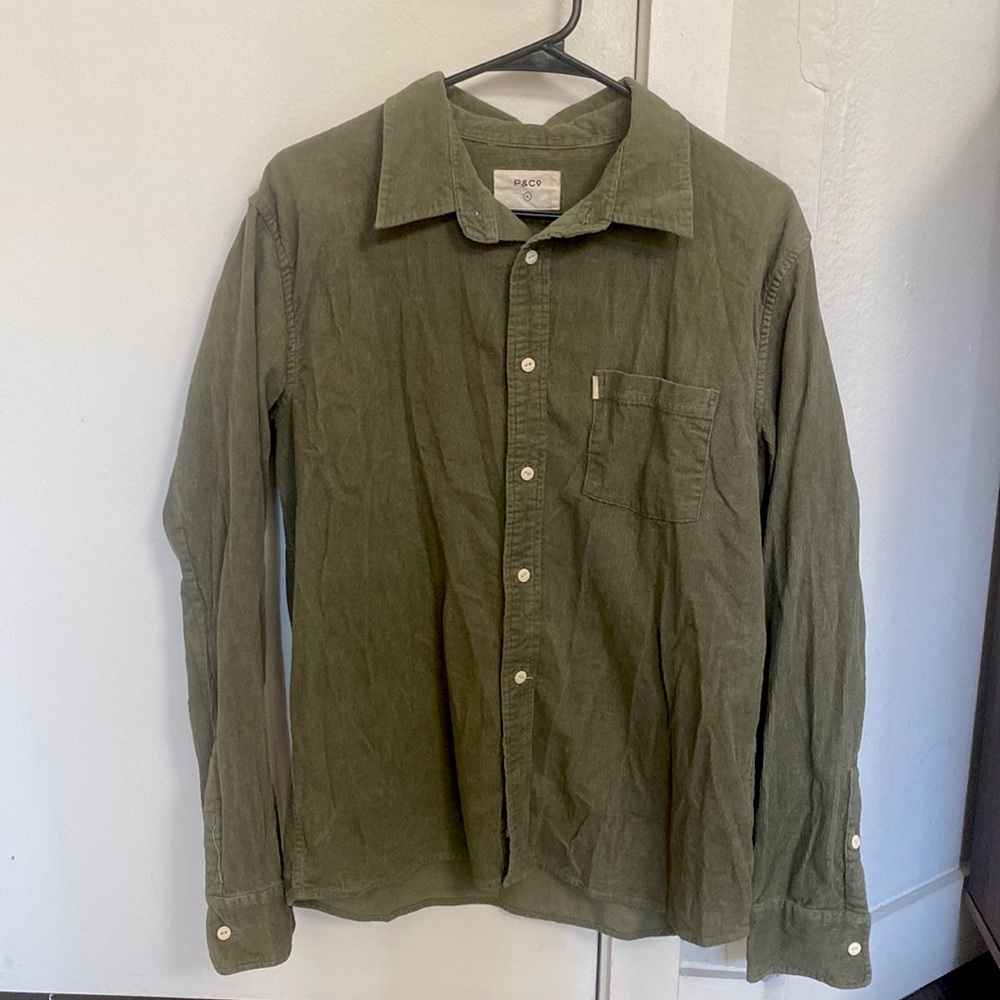 P&Co Corduroy Button Down Long Sleeve